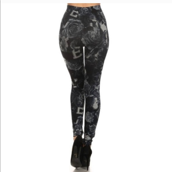 Women’s legging Jeggings Floral Stretchy pants - Picture 1 of 4